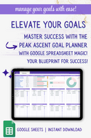 Ascent Goal Planner for Google Spreadsheet