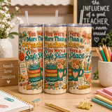 More Than a Teacher Tumbler Wrap PNG – You Were a Safe Place Retro 20oz Sublimation Design