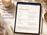 The Solo Business Launch Planner – 52-Page Printable Startup Workbook for Women Entrepreneurs