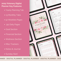 2025 Visionary: The Ultimate Life Digital Planner