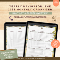 Yearly Navigator: The 2025 Monthly Organizer