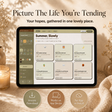 The Well-Tended Life — Interactive Vision Board & Life Planner