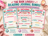 The Book Lover's Reading Journal Bundle – Printable Reading Tracker & Book Review Pages