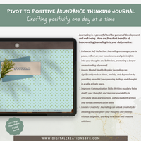 Pivot To Positive Abundance Thinking Journal