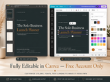 The Solo Business Launch Planner – 52-Page Printable Startup Workbook for Women Entrepreneurs