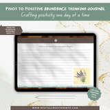 Pivot To Positive Abundance Thinking Journal