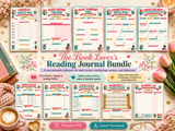 The Book Lover's Reading Journal Bundle – Printable Reading Tracker & Book Review Pages