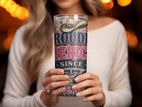 Tumbler with cowboy hat, "Proudly America Since 1776 2026" text.