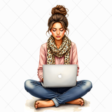 Latina Boss Lady Clipart Bundle | 30 PNG 300 DPI Commercial Use