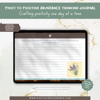 Pivot To Positive Abundance Thinking Journal