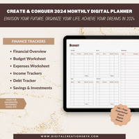 Create & Conquer 2024 Monthly Digital Planner