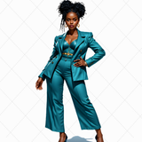 Black Girl Professional Clipart Bundle | 30 PNG 300 DPI Commercial Use