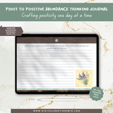 Pivot To Positive Abundance Thinking Journal