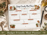 Farmhouse Meal Planner Printable Bundle – Weekly Menu, Grocery List & Recipe Organizer