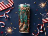 Western Floral 20oz Skinny Tumbler Wrap, Sublimation Design, Sublimation PNG, Floral Boot Printable, Commercial Use