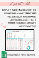 Family Budget Spreadsheet