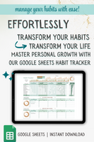 Habit Harvest Google Sheets Habit Tracker