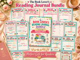 The Book Lover's Reading Journal Bundle – Printable Reading Tracker & Book Review Pages