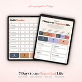7 Days to an Organized Life — Interactive Digital Planner