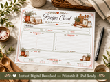 Farmhouse Meal Planner Printable Bundle – Weekly Menu, Grocery List & Recipe Organizer