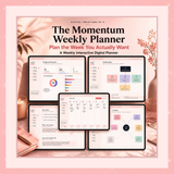 Momentum Weekly — Interactive Digital Weekly Planner & Goal Tracker