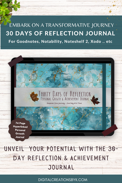 Thirty Days of Reflection: & Personal Growth Journal
