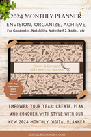 Create & Conquer 2024 Monthly Digital Planner