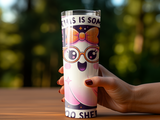 Ghost tumbler with "You're So Spoopy" text, held by a hand.