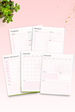 Health and Fitness Printable Binder For Busy Women-Digital Creations by K