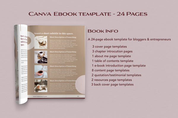 book index page template