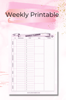 Weekly Planner Printable-Digital Creations by K