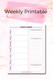 Weekly Planner Printable-Digital Creations by K