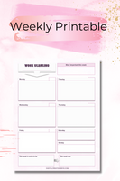 Weekly Planner Printable-Digital Creations by K