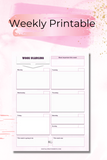 Weekly Planner Printable-Digital Creations by K