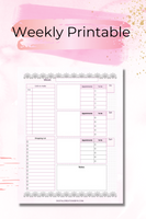 Weekly Planner Printable-Digital Creations by K