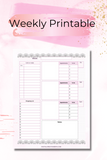 Weekly Planner Printable-Digital Creations by K