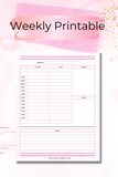 Weekly Planner Printable-Digital Creations by K