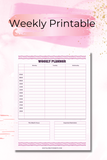 Weekly Planner Printable-Digital Creations by K