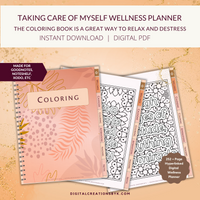 Taking Care of Self Digital Wellness Planner