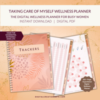 Taking Care of Self Digital Wellness Planner