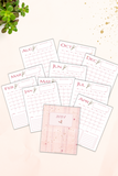 2024 - 2025 Monthly Calendar Printable-Digital Creations by K