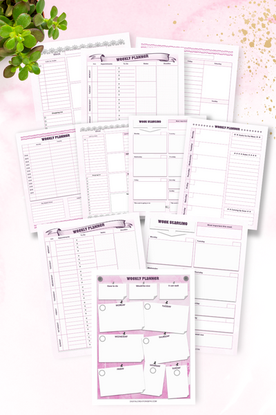 Weekly Planner Printable-Digital Creations by K
