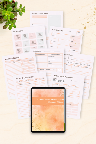 The Productive Entrepreneur Planner