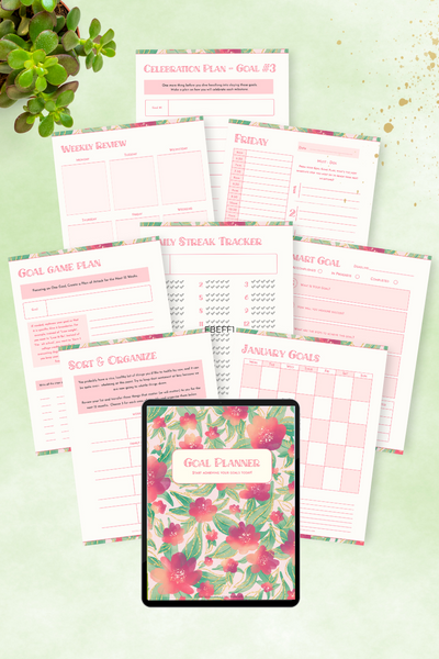 Goal Setting Printable Binder-Digital Creations by K